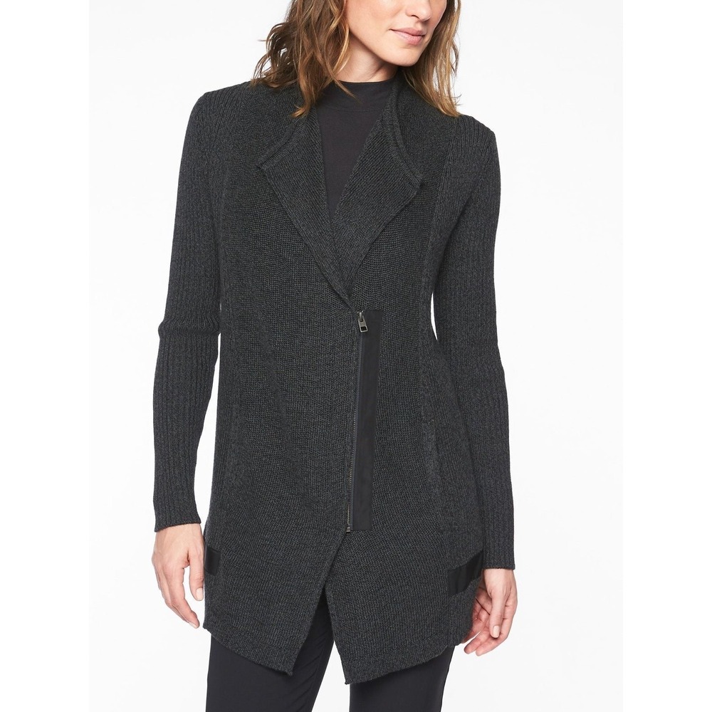 Athleta zip cardigan sweater